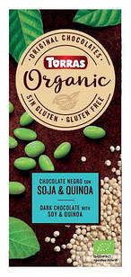 Шоколад Torras Organic Dark with Soy & Quinoa ,100 г