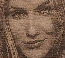 фотографія на дереві, лазерне гравіювання фотографій на дереві.