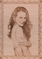 фотографія на дереві, лазерне гравіювання фотографій на дереві.