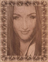 лазерне гравірування фотографій на дереві