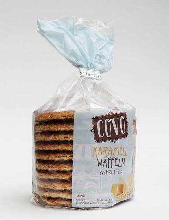 Вафлі карамельні Karamell Waffeln Covo, 400 грамів