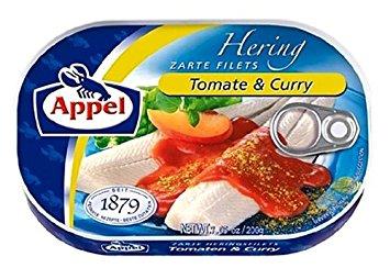Филе сельди Appel Herring Filets In Tomate and Curry 200 гр., фото 1