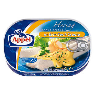 Філе оселедець Appel Herring Filets In Eier Senf Creme 200 г.