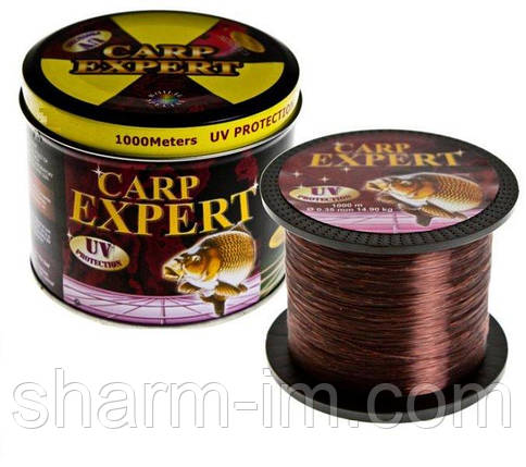 Волосінь Carp Expert 1000 м 0,3 мм/12.5 кг Ultraviolet (Коричнева), фото 2