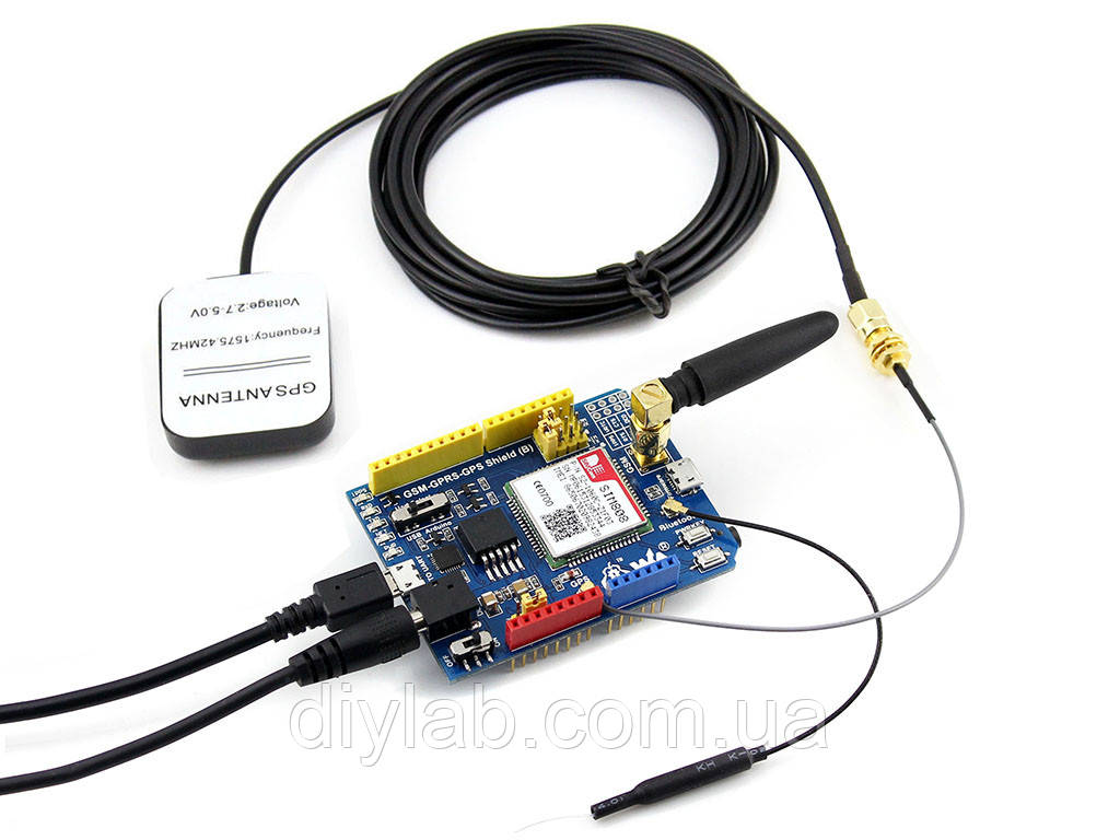 GSM,GPRS,GPS Shield SIM808 Arduino от Waveshare - фото 1 - id-p546081368