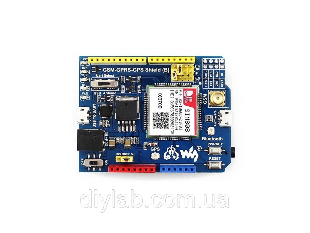 GSM,GPRS,GPS Shield SIM808 Arduino от Waveshare - фото 4 - id-p546081368