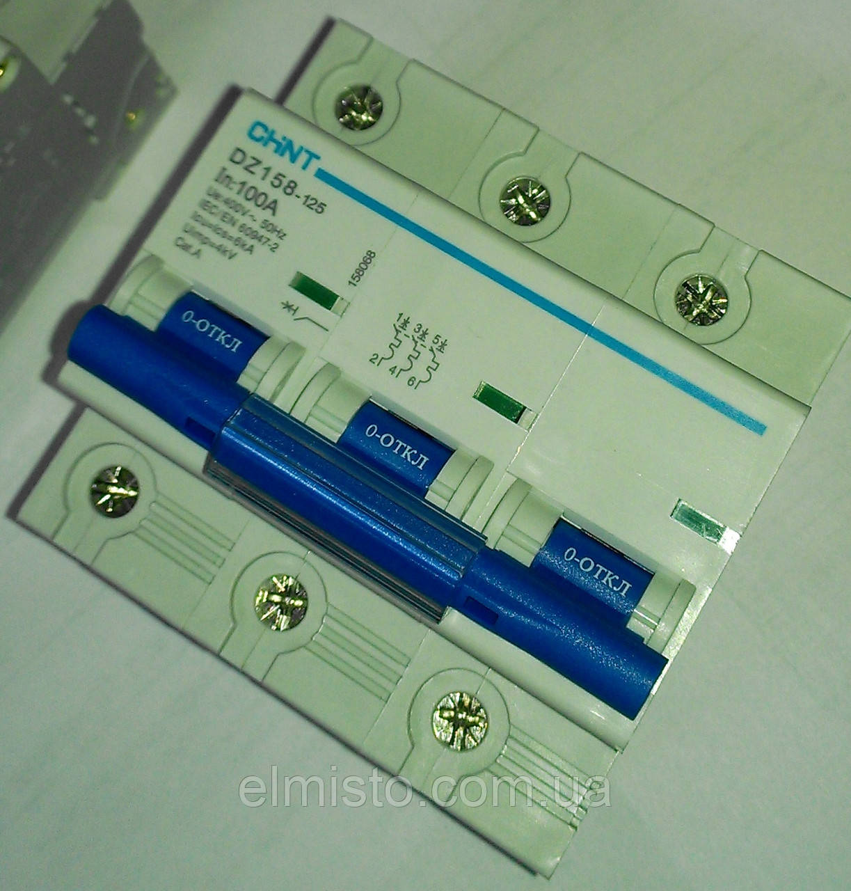 Автоматические выключатели CHINT DZ158-125 3P 6KA 100A на DIN-рейку - фото 4 - id-p80412643