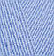 Пряжа для ручного в'язання Alize LANAGOLD 800 (Алізе ланаголд 800) 40 блакитний, фото 2