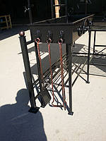  Кованый  мангал-печь с крышей  3