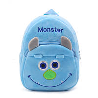 М'який плюшевий рюкзак для дітей Монстрик. Дитячий рюкзак для хлопчика, дівчинки