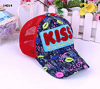 Кепка Kiss для девочки. 50-52 см
