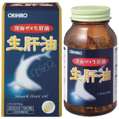ORIHIRO Масло печінки глибоководної акули, 180 капсул (на 30 днів)