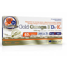 Gold Omega 3 D3+K2 Olimp Labs 30 Caps