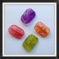 Бусини Crackle Прямокутник кручений 3,2*2,2 см