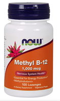 Метилкобаламин Витамин Б-12 Now Foods Methyl B-12 1000 mcg Lozenges