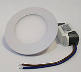Світлодіодний Led світильник вбудований Neomax (круг) 3 W 4500 K, фото 5