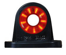 Габаритний-ріг бічний LED (короткий, біло-червоний, прямий)