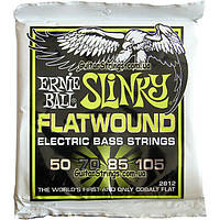 Струны Ernie Ball 2812 Cobalt Slinky Flatwound Bass 50-105