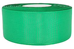 Репсова стрічка зелена 4 см х 25 ярдів