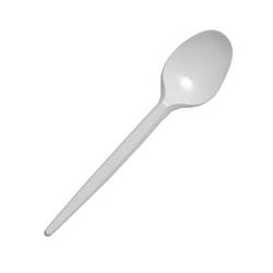Ложка столова одноразова біла, уп.100 шт