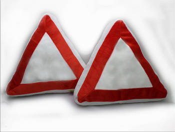 Подушка трикутник, серія "Дорожні знаки"
