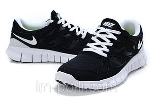 Кросівки жіночі Nike Free Run 2.0 чорні з білим