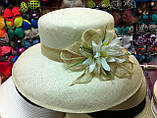 Літній капелюх із великими крисами із соломки, фото 3