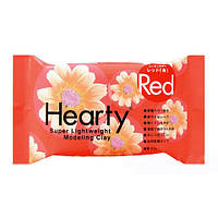 Пластика самозатвердевающая Hearty, КРАСНАЯ, 50 г, Padico