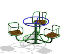 Дитяча карусель зі штурвалом КШ