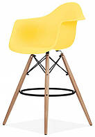 Кресло барное Тауэр Вуд Eames, желтый