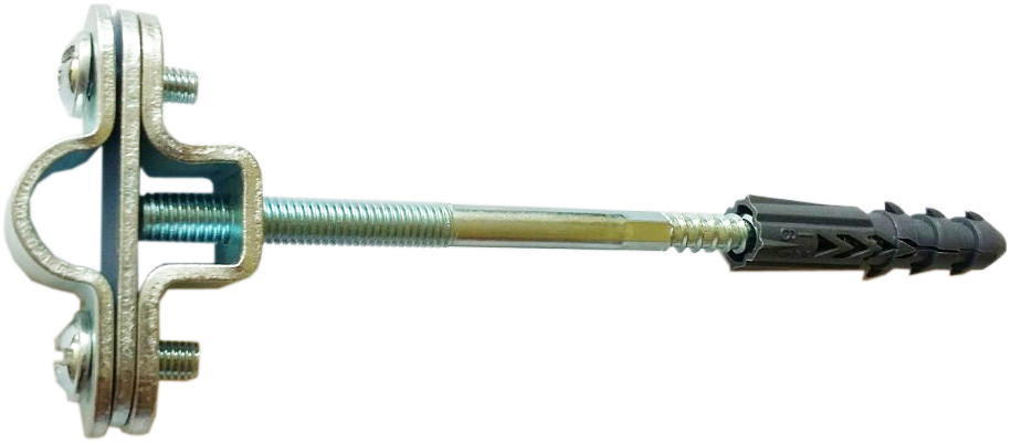 Тримач блискавкоприймача металевий з дюбелем Громовик