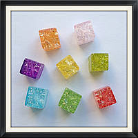 Бусини Crackle Куб (діагональний) 1,1*1,1*1,1 см