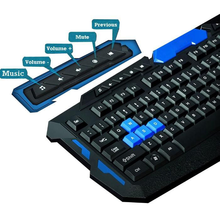 Беспроводная игровая клавиатура и мышь UKC HK-8100 - фото 8 - id-p546461682