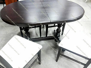 Стіл кухонний овальний Гірне GOOD WOOD Рускополянский Меблевий Комбінат Явір, фото 1