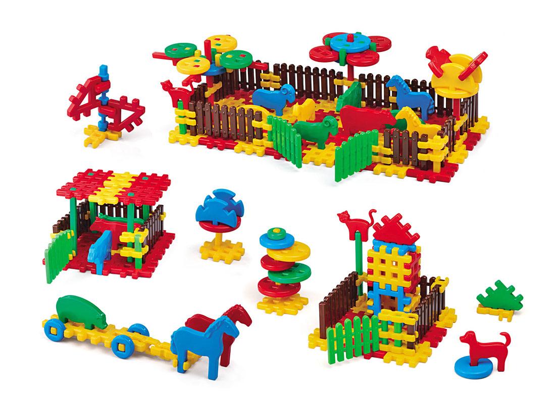 Конструктор детский "Деревенский забор" 240 элементов, фото 1