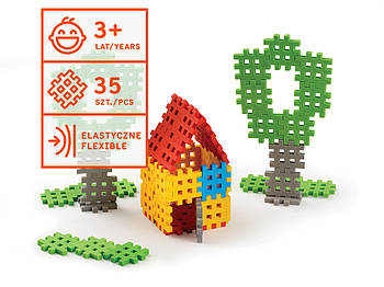 Детский конструктор "Мини вафли" 35 элементов