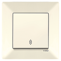 Перемикач прохідний VIKO Meridian Крем (90970204)