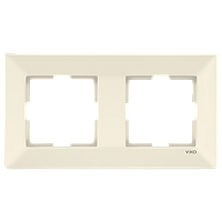 Подвійна горизонтальна рамка VIKO Meridian Крем (90979032)