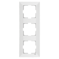 Потрійна вертикальна рамка VIKO Meridian Білий (90979003)