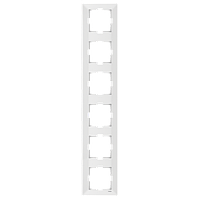 Шестерная вертикальная рамка VIKO Meridian Белый (90979006)