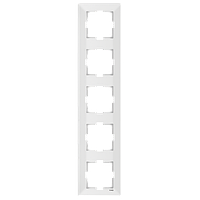 П'ятерна вертикальна рамка VIKO Meridian Білий (90979005)