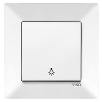 Кнопковий вимикач VIKO Meridian Білий (90970103)