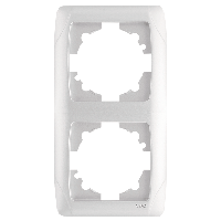 Подвійна вертикальна рамка VIKO Carmen Білий (90571002)