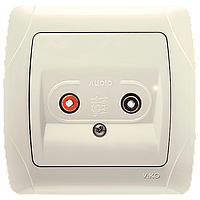 Аудіорозетка для динаміків VIKO Carmen Крем (90562037)