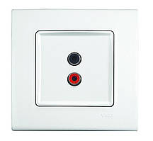 Аудіорозетка для динаміків VIKO Linnera Біла (90400037)