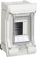 Щит пластиковий Hager VEKTOR на 3 модулі прозорі дверцята IP65 VЕ103D