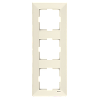 Потрійна вертикальна рамка VIKO Meridian Крем (90979013)