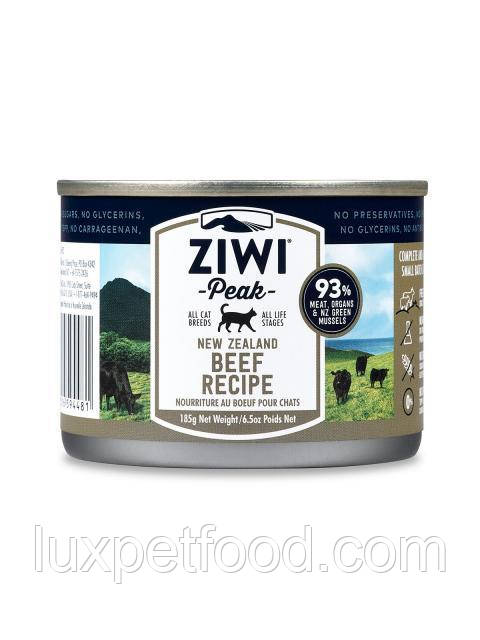 Ziwi Peak Moist Beef For Cats — вологий консервований корм для кішок — Яловичина (1