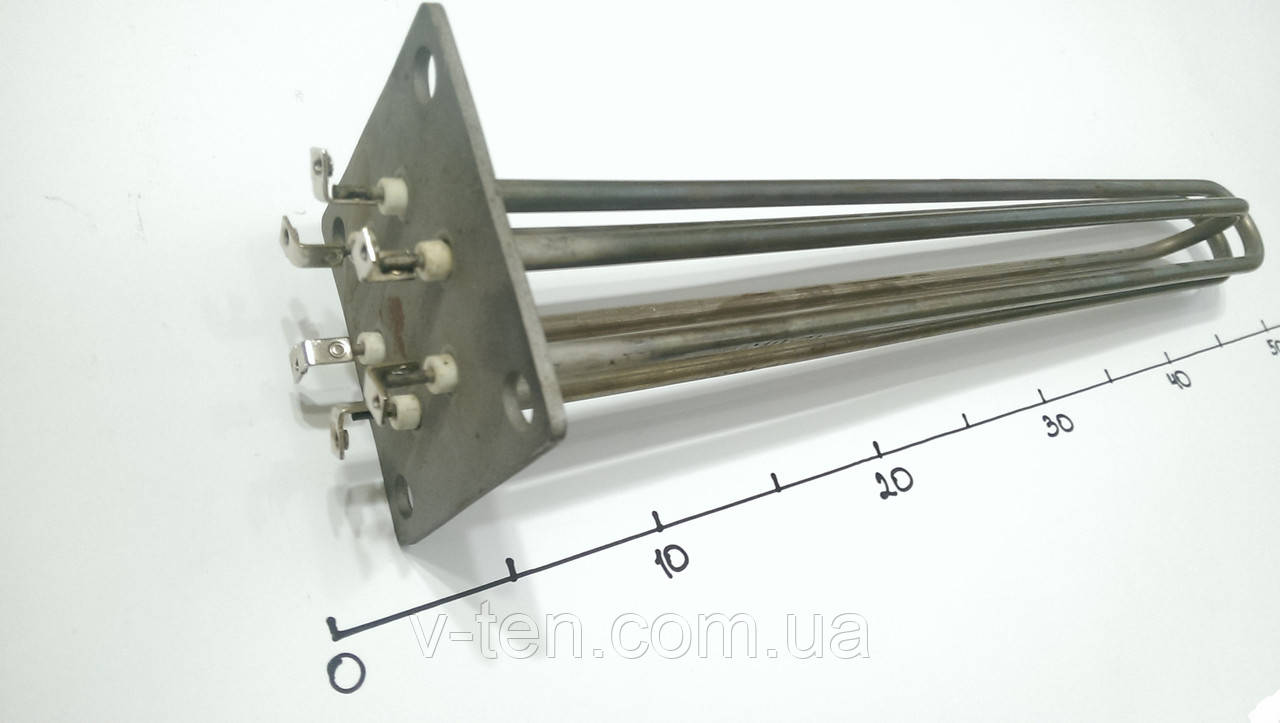 Блок ТЕНів 6000W на фланці 100×100 Електрон-Т (Україна), фото 1