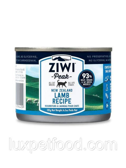 Ziwi Peak Moist Lam For Cats - вологий консервований корм для кішок - Ягня (185г.)